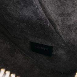 Pre Owned Celine Black Small Calfskin Cuir Triomphe Oval Crossbody