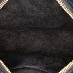 Pre Owned Celine Black Small Calfskin Cuir Triomphe Oval Crossbody