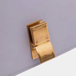 Pre Owned Celine Purple Small Calfskin Classic Box