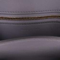 Pre Owned Celine Purple Small Calfskin Classic Box