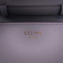 Pre Owned Celine Purple Small Calfskin Classic Box