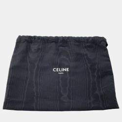 Pre Owned Celine Vertical Cabas Natural/Tan Canvas Leather Size Mini