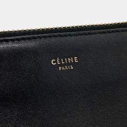 Pre Owned Celine Black Leather Trio Bag