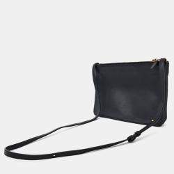 Pre Owned Celine Black Leather Trio Bag