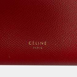 Pre Owned Celine Orange Nano Grained Calfskin Belt Bag