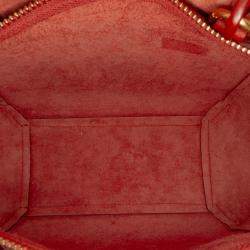 Pre Owned Celine Orange Nano Grained Calfskin Belt Bag