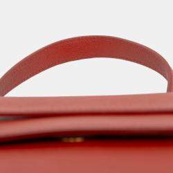Pre Owned Celine Orange Nano Grained Calfskin Belt Bag