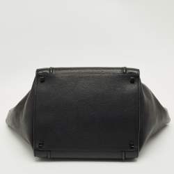 Pre Owned Celine Black Leather Medium Phantom Luggage Tote