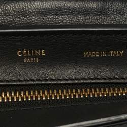 Pre Owned Celine Tricolor Leather and Suede Medium Trapeze Bag