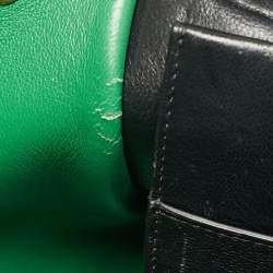 Pre Owned Celine Tricolor Leather and Suede Medium Trapeze Bag