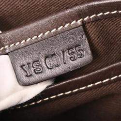 Pre Owned Celine Beige Canvas Macadam Shoulder Bag