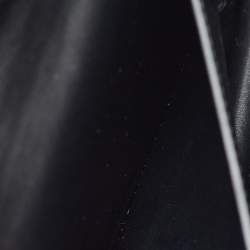 Pre Owned Celine Black/Brown Python and Leather Medium Case Flap Shoulder Bag