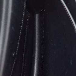 Pre Owned Celine Black/Brown Python and Leather Medium Case Flap Shoulder Bag