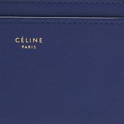 Pre Owned Celine Blue Leather Solo Card Holder