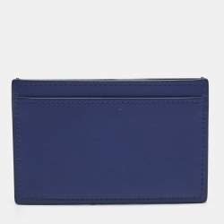 Pre Owned Celine Blue Leather Solo Card Holder