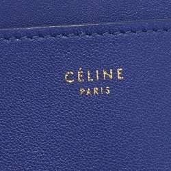 Pre Owned Celine Blue Leather Solo Card Holder
