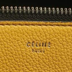 مملوكة مسبقًا حقيبة سيلين إدج جلدية صفراء صغيرة