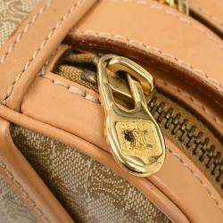 Pre Owned Celine Beige PVC Macadam Shoulder Bag