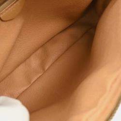 Pre Owned Celine Beige PVC Macadam Shoulder Bag