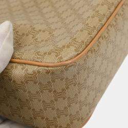 Pre Owned Celine Beige PVC Macadam Shoulder Bag