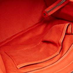 Pre Owned حقيبة يد سيلين ميني لاغيدج جلد برتقالي داكن