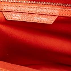 Pre Owned حقيبة يد سيلين ميني لاغيدج جلد برتقالي داكن
