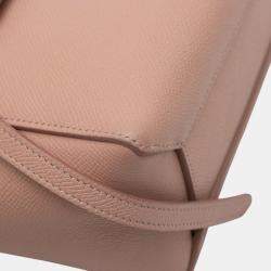 Pre Owned Celine Pink Nano Grained Calfskin Belt Bag