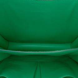 Pre Owned Celine Green Medium Calfskin Classic Box