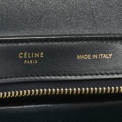 Pre Owned حقيبة سيليـن صغيرة يد علوية جلد ثلاثية الألوان وجلد الثعبان ترابيض