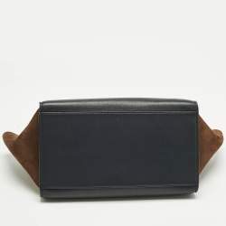 Pre Owned حقيبة سيليـن صغيرة يد علوية جلد ثلاثية الألوان وجلد الثعبان ترابيض