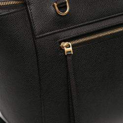 Pre Owned Celine Black Micro Grained Calfskin Belt Bag