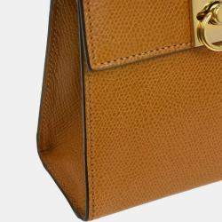Pre Owned Celine Brown Leather Handbag JM13