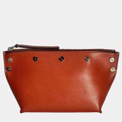 Pre Owned Celine Sailor Calfskin Clutch Bag