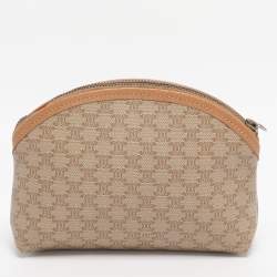 مملوكة مسبقًا Celine Beige Macadam Canvas Pouch Clutch