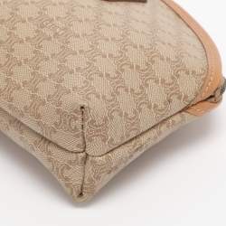 مملوكة مسبقًا Celine Beige Macadam Canvas Pouch Clutch