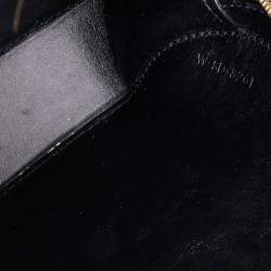 Pre Owned Celine Black Small Calfskin Cuir Triomphe Oval Crossbody