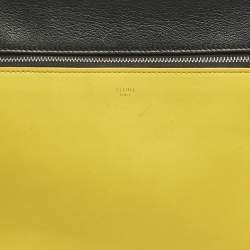 Pre Owned Celine Tricolor Leather Small Edge Top Handle Bag