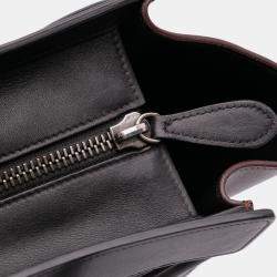 Pre Owned حقيبة يد سيلين ميكرو لاجيدج جلد ثلاثية الألوان زرقاء