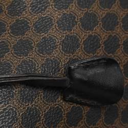 Pre Owned Celine Brown/Black Macadam Canvas and Leather Travel Suitcase