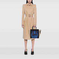 Pre Owned Celine Multicolor Micro Tricolor Leather Luggage Tote