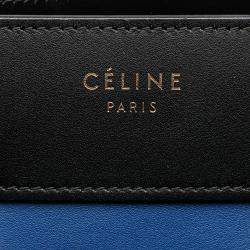 Pre Owned Celine Multicolor Micro Tricolor Leather Luggage Tote
