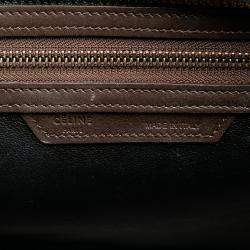 Pre Owned Celine Multicolor Micro Tricolor Leather Luggage Tote
