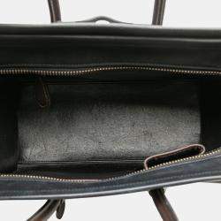Pre Owned Celine Multicolor Micro Tricolor Leather Luggage Tote