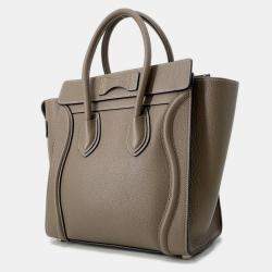 Pre Owned Celine Luggage Shopper Suri Leather Size Micro