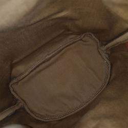 Pre Owned Celine Canvas and Leather Celine Brown Folco Mini Backpack