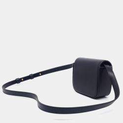 Pre Owned Celine Black Leather Triumph Mini Crossbody Bag