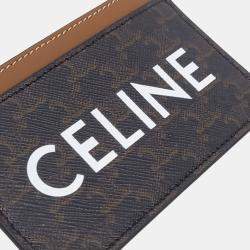 Pre Owned Celine Brown Canvas Triumph Card Holder