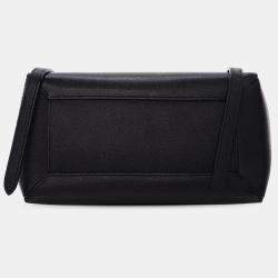 Pre Owned Celine Black Micro Grained Calfskin Belt Bag