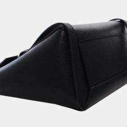 Pre Owned Celine Black Micro Grained Calfskin Belt Bag