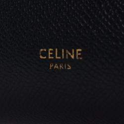 Pre Owned Celine Black Micro Grained Calfskin Belt Bag